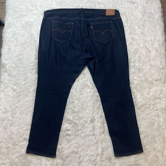 Levis 311 Shaping Skinny Mid Rise Stretch Dark Blue Jeans Size 24W - Picture 6 of 9